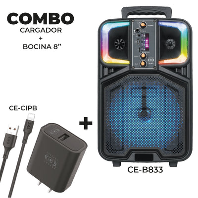 Combo Bocina Karaoke de 8