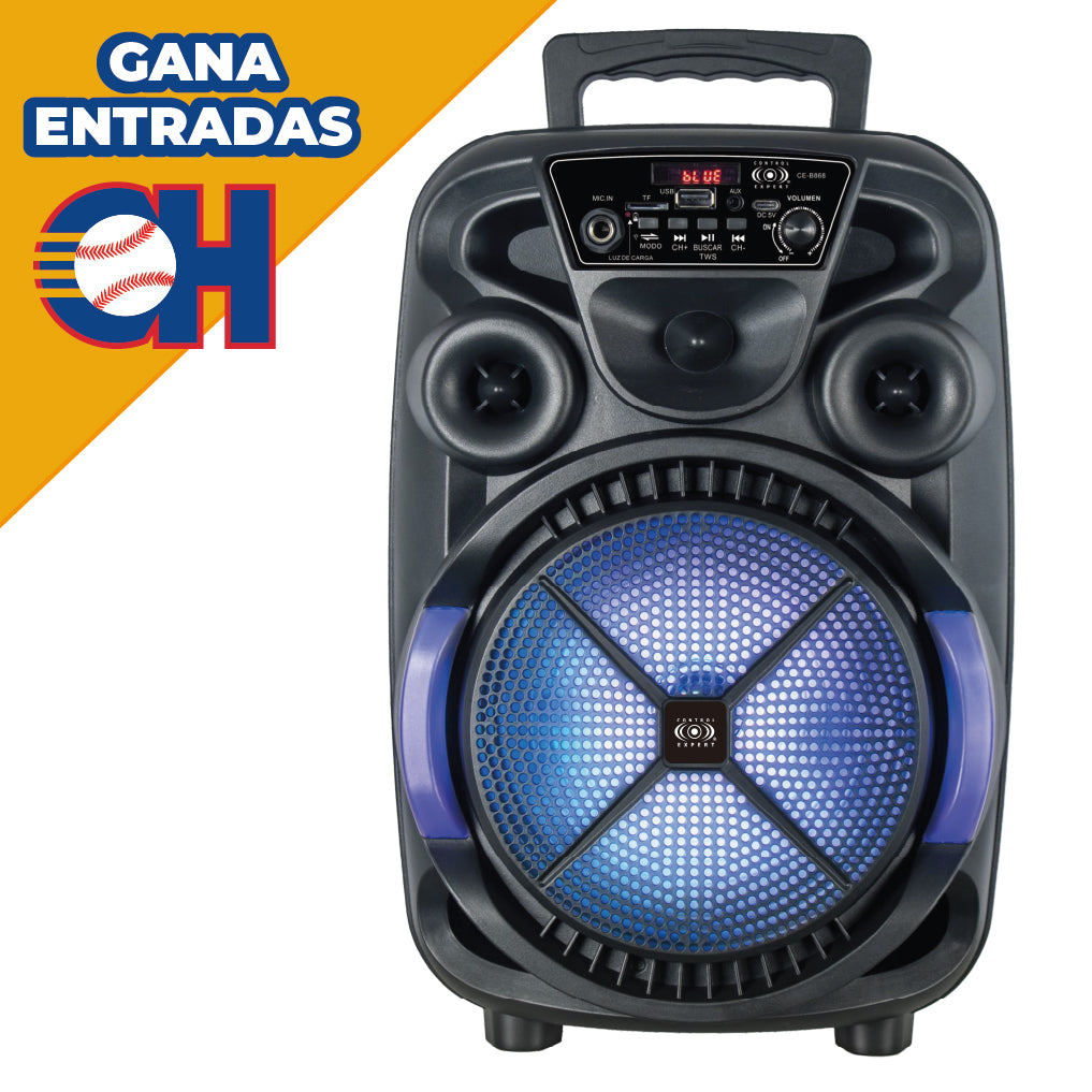 Bocina Amplificada 8 Pulgadas Bluetooth Tws Usb Radio Fm