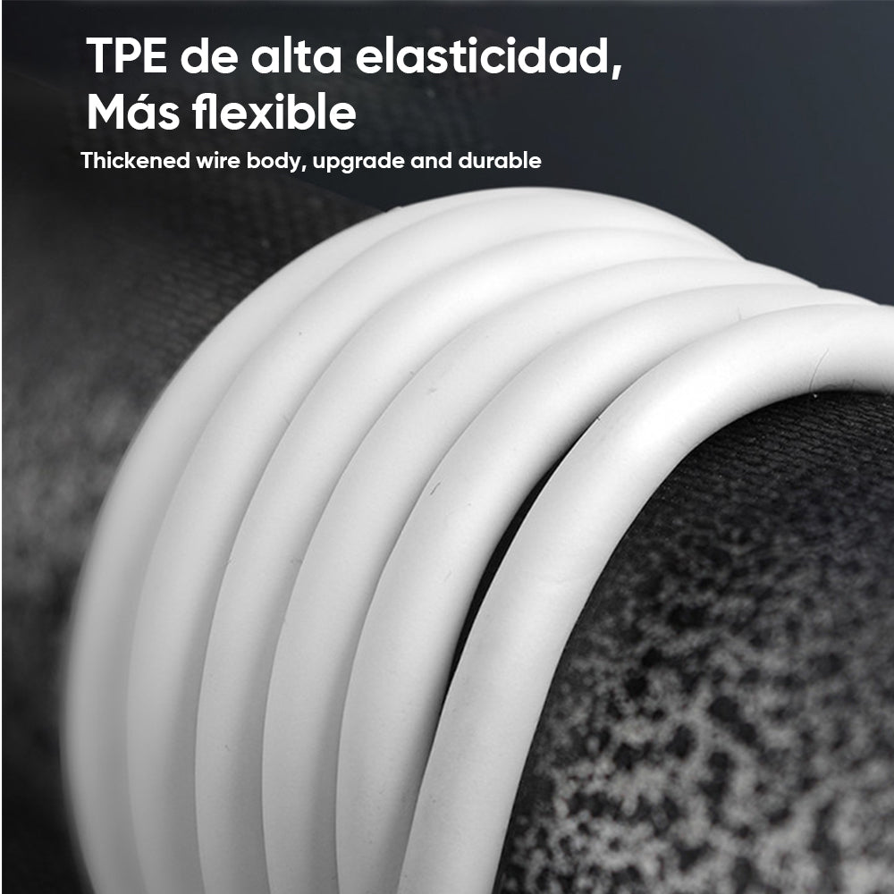 Cable Usb C A Usb C 60w Carga Rápida 20V 3A 2 Metros