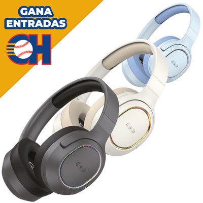 Audífonos Inalámbricos Bluetooth On-Ear CE-RGA1 – 40 hrs, Luz RGB