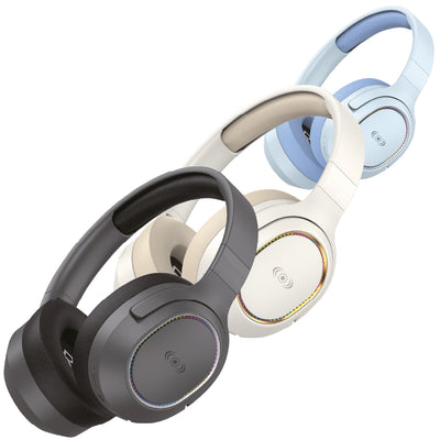 Audífonos Inalámbricos Bluetooth On-Ear 40 hrs, Luz RGB