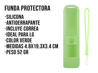 Funda Silicon Modelos LG Magic - Verde Fosforescente