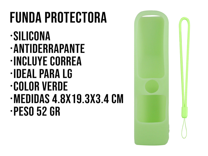 Funda Silicon Modelos LG Magic - Verde Fosforescente