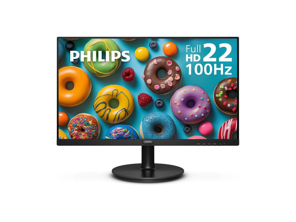 Monitor Philips Full HD de 22 Pulgadas Sin Marco 100 Hz HDMI VGA