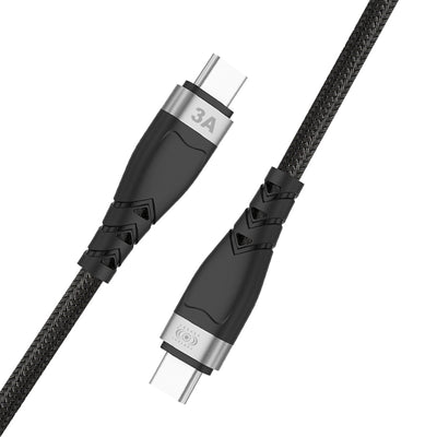 Cable USB C a USB C 1 Metro 60W 3A Reforzado carga Rápida