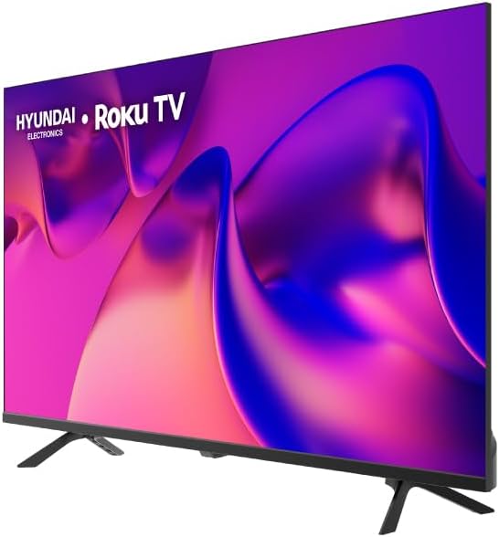 Hyundai HYLED4027RiM TV 40” Pulgadas LED Full HD Smart TV, Dolby Audio, WiFi Dual Band, Compatible con Sistema Operativo Roku con Alexa, Apple Air Play y Google Home, Diseño Border Less