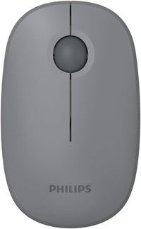 PHILIPS Mouse Inalámbrico SPK7378G/85 - Ergonómico, Ratón para Trabajo Remoto Conexión USB, 3 Botones, 1600 dpi, Diseño Compacto, Compatible con PC, Laptop, Computadora