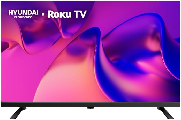 Hyundai HYLED3257RIM TV 32” Pulgadas HD Smart TV, Dolby Audio, WiFi Dual Band, Sistema Operativo Roku. Compatible con Alexa, Apple Air Play y Google Home, Diseño Border Less