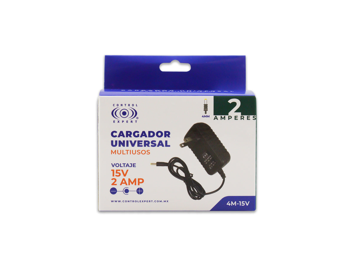 Eliminador Para Bocinas 15v 2A Punta Amarilla 4mm