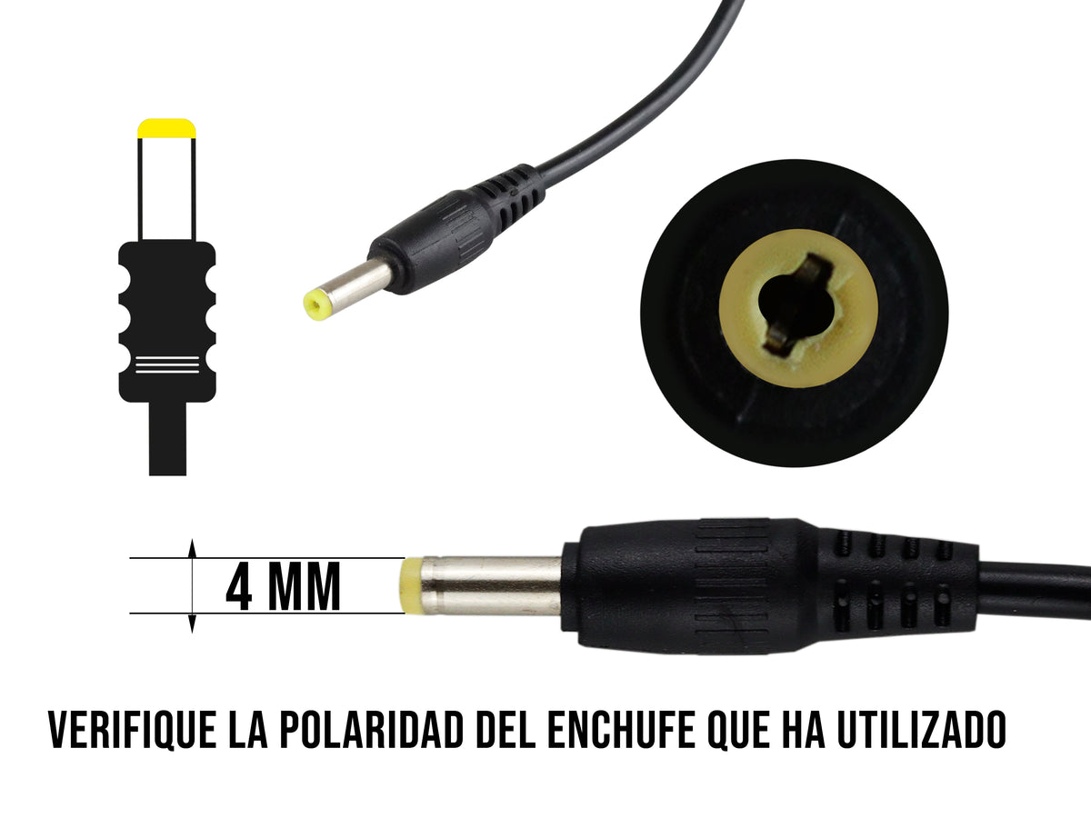 Eliminador Para Bocinas 15v 2A Punta Amarilla 4mm