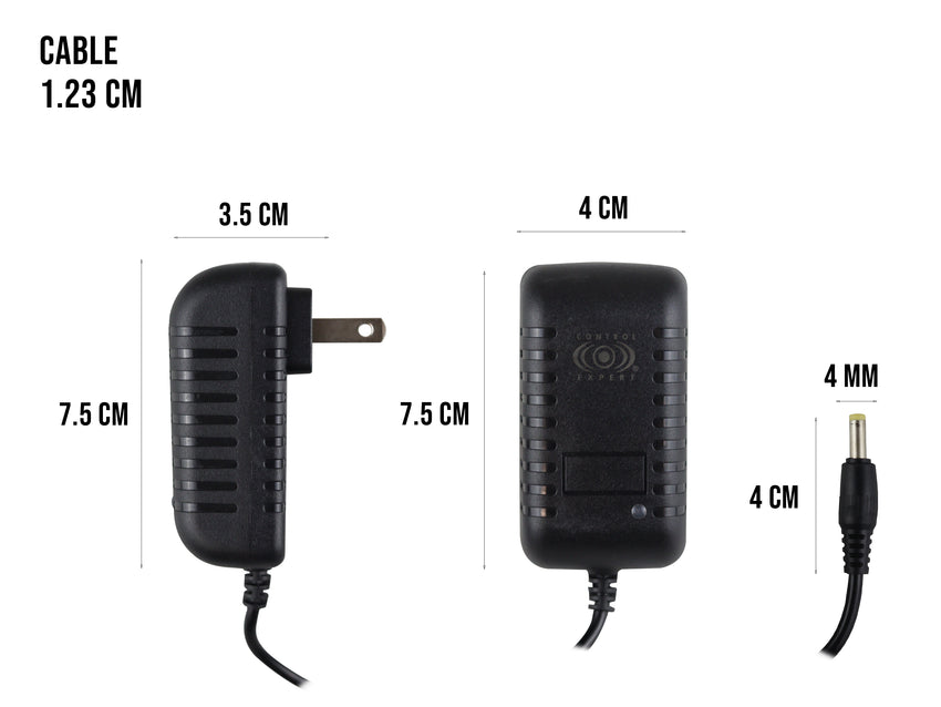 Eliminador de 12V a 2AMP Punta Amarilla 4mm