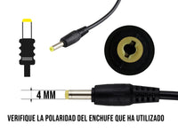 Eliminador Para Bocinas 9V 1A Punta Amarilla 4mm