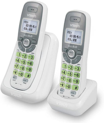 Teléfono Doble Vtech Cs6114-2 Inalámbrico - Color Blanco