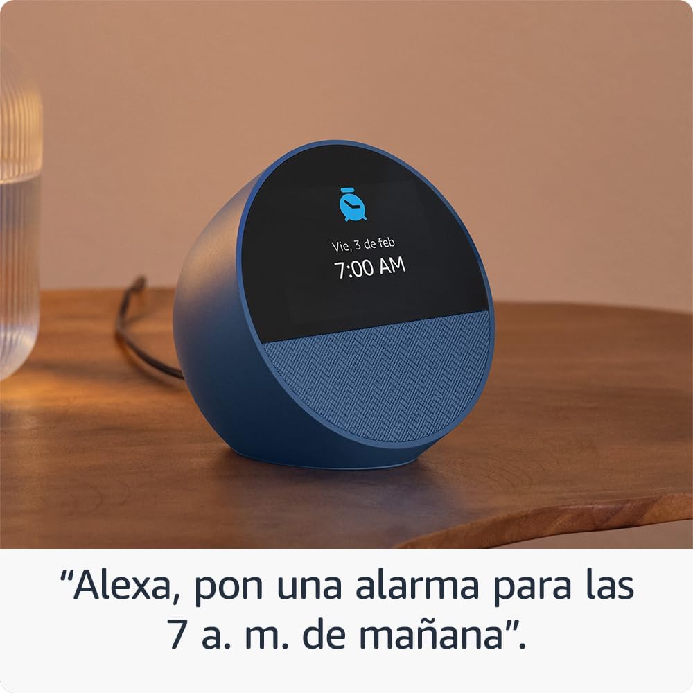 Amazon Echo Spot Bocina Inteligente Pantalla Con Reloj