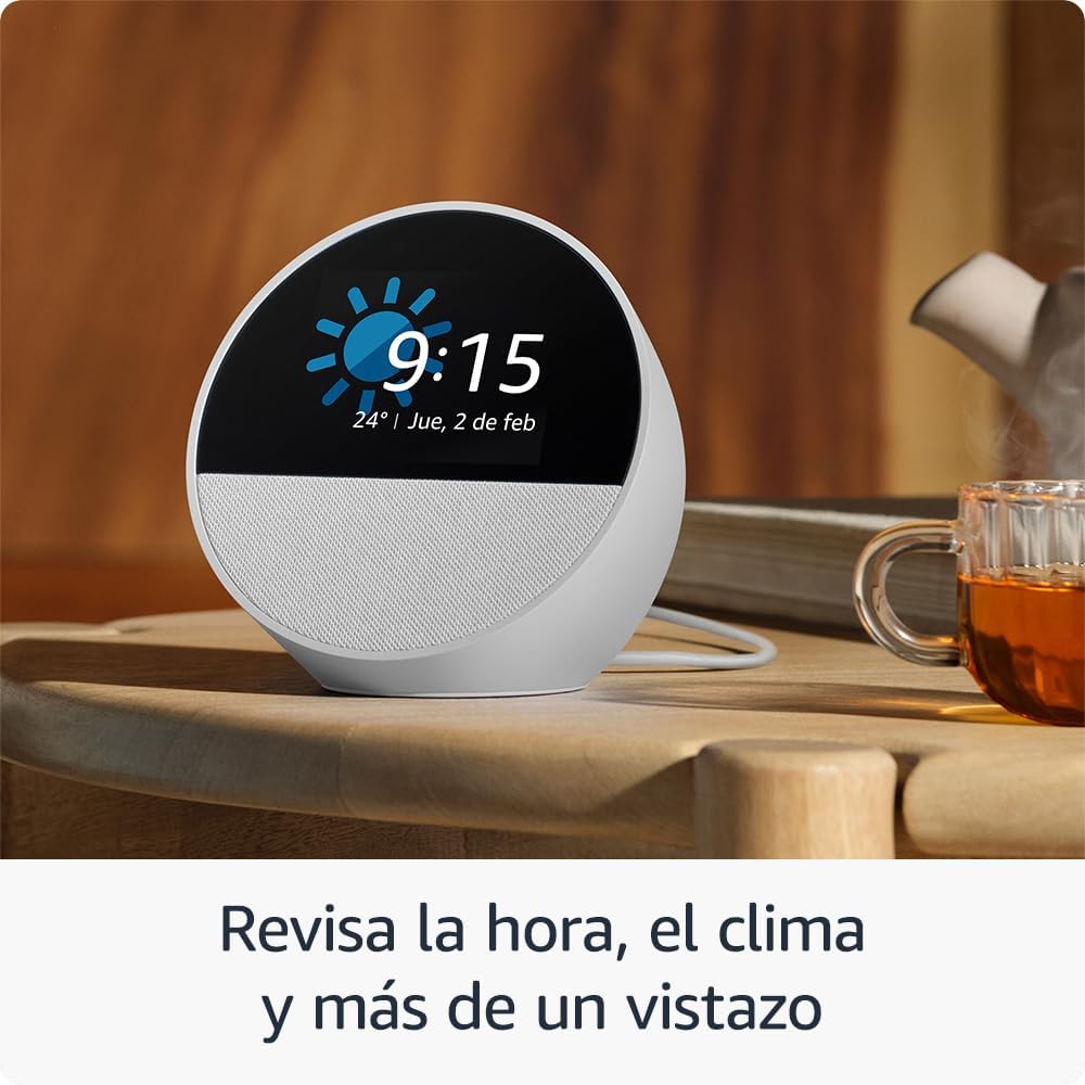 Amazon Echo Spot Bocina Inteligente Pantalla Con Reloj