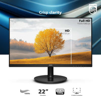 Monitor Philips Full HD de 22 Pulgadas Sin Marco 100 Hz HDMI VGA