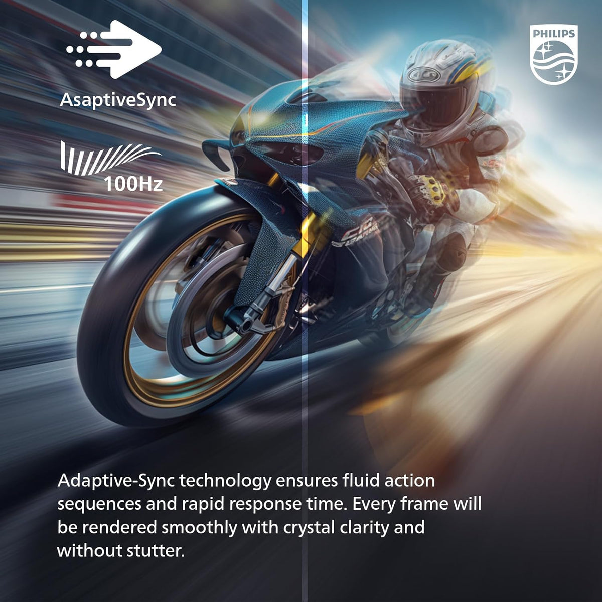 Monitor Philips Full HD de 22 Pulgadas Sin Marco 100 Hz HDMI VGA