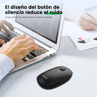 Philips Mouse Inalámbrico SPK7378 - Ergonómico, Ratón para Trabajo Remoto Conexión USB, 3 Botones, 1600 dpi, Diseño Compacto, Compatible con PC, Laptop, Computadora