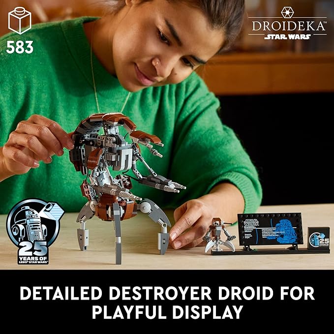 LEGO® Star Wars™ Droideka™ Figura de un droide Destructor para Construir y Coleccionar Set de Construcción para Exhibir y Disfrutar del Juego Creativo, Idea de Regalo para Adultos 75381