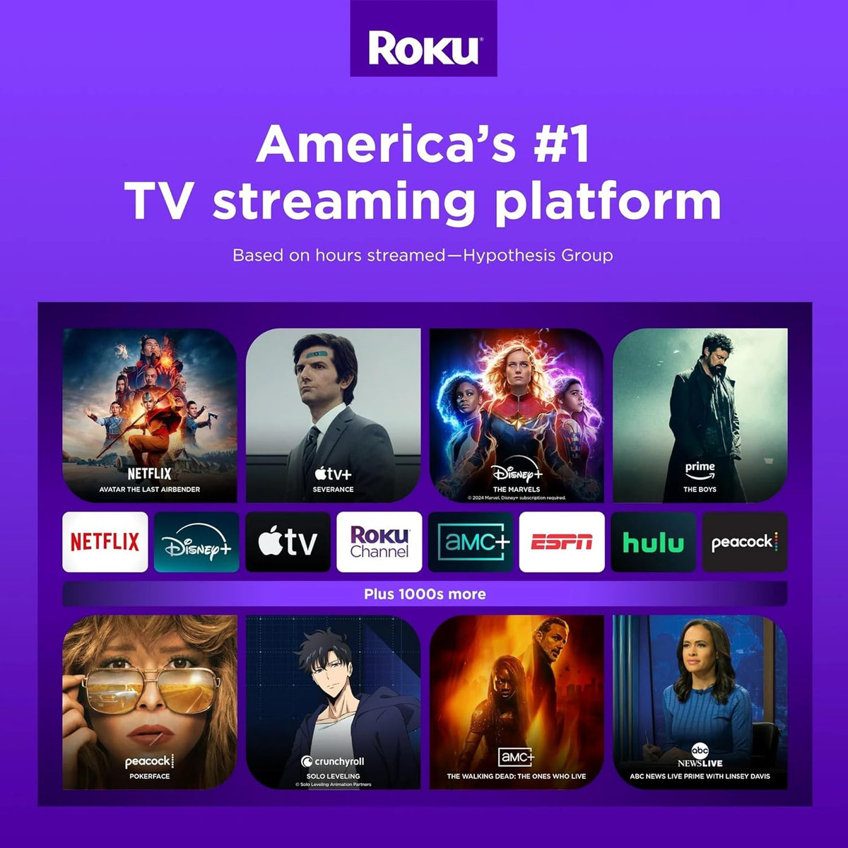 ROKU Express 3960RW: Streaming HD Fácil y Potente, Incluye Cable HDMI,