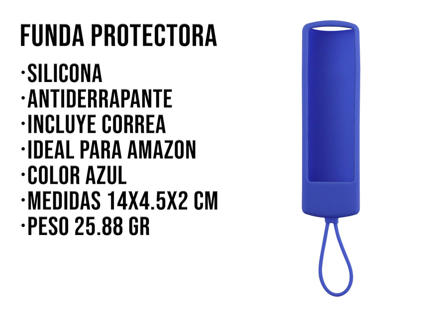 Funda de Silicón Amazon Fire TV 1 2 3 4 - Azul