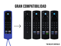 Funda de Silicón Amazon Fire TV 1 2 3 4 - Azul