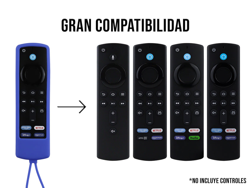 Funda de Silicón Amazon Fire TV 1 2 3 4 - Azul