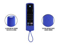 Funda de Silicón Amazon Fire TV 1 2 3 4 - Azul