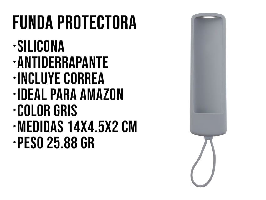 Funda de Silicón Amazon Fire TV 1 2 3 4 - Gris