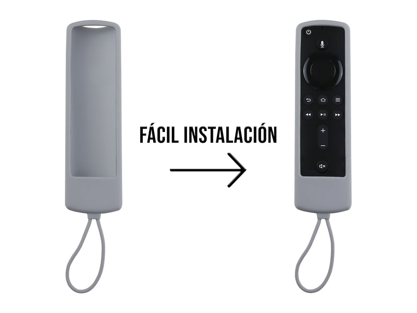 Funda de Silicón Amazon Fire TV 1 2 3 4 - Gris