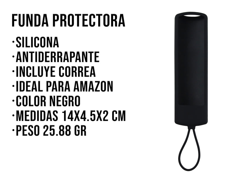 Funda de Silicón Amazon Fire TV 1 2 3 4 - Negro