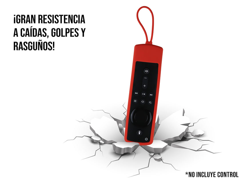 Funda de Silicón Amazon Fire TV 1 2 3 4 - Rojo