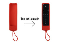 Funda de Silicón Amazon Fire TV 1 2 3 4 - Rojo