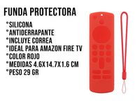 Funda Silicon Modelos Amazon - Rojo