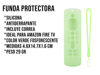 Funda Silicon Modelos Amazon - Verde Fosforescente