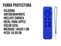 Funda de Silicón Para Apple TV 2da Generación - Azul