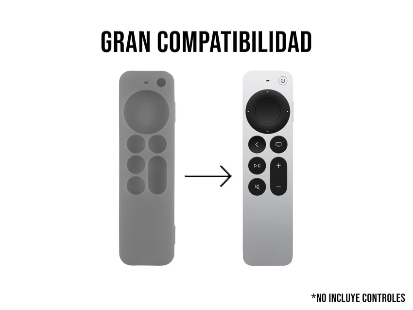 Funda de Silicón Para Apple TV 2da Generación - Gris