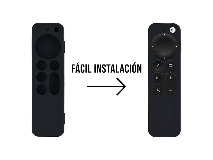 Funda de Silicón Para Apple TV 2da Generación - Negro