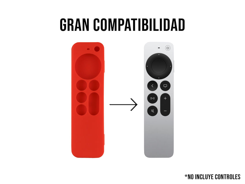 Funda de Silicón Para Apple TV 2da Generación - Rojo