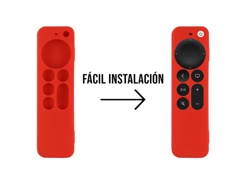 Funda de Silicón Para Apple TV 2da Generación - Rojo