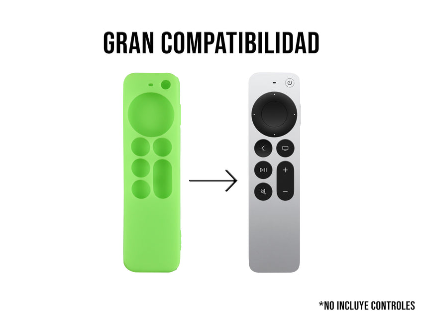 Funda de Silicón Para Apple TV 2da Generación - Verde Fosforescente