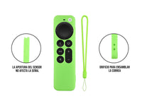 Funda de Silicón Para Apple TV 2da Generación - Verde Fosforescente