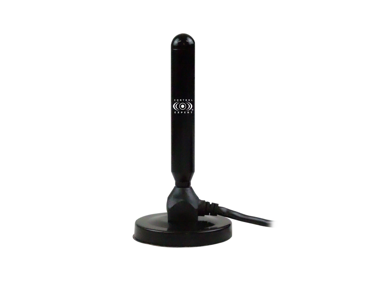Antena HD con Base de Imán – Frecuencia UHF 470-890 MHz, 360° de Cobertura