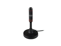 Antena HD de Imán para TV – VHF/UHF, 5 dB de Ganancia, Base Magnética