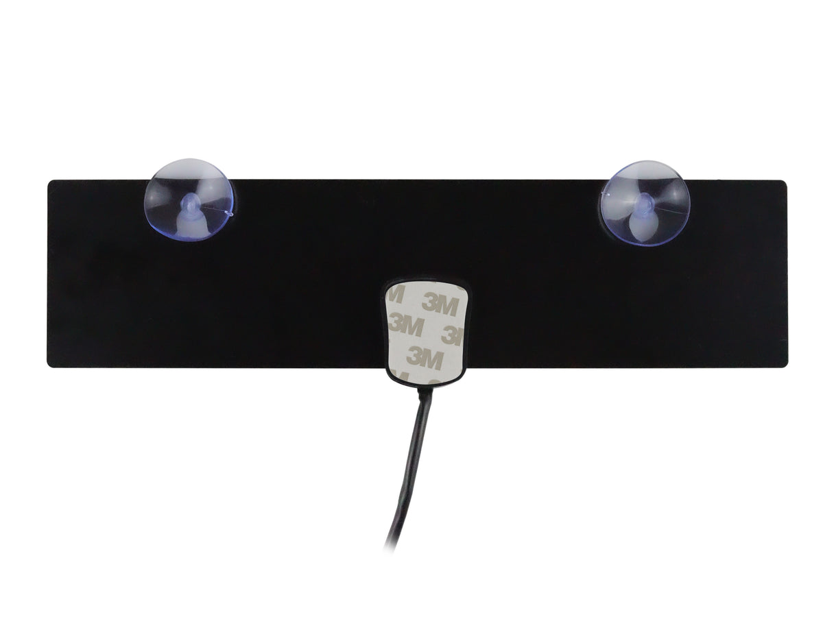 Antena Plana HD para Interior con Ventosas – Alta Fidelidad y Recepción Mejorada HDTV/VHF/UHF