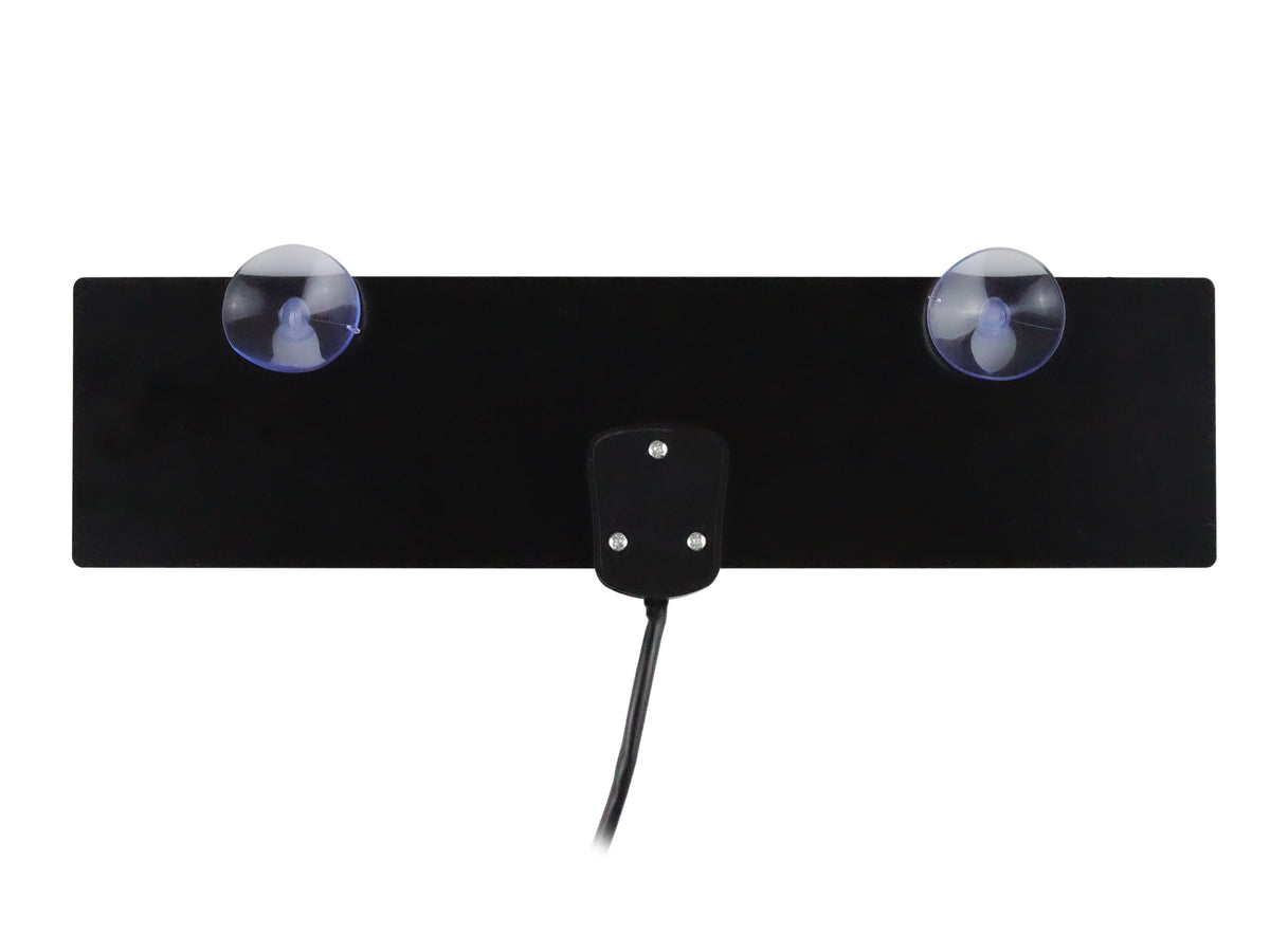 Antena Plana HD para Interior con Ventosas – Alta Fidelidad y Recepción Mejorada HDTV/VHF/UHF