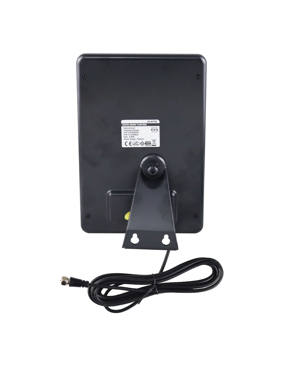 Antena de Alta Definición HDTV – Señal Amplificada, 3m de Cable, Diseño Moderno