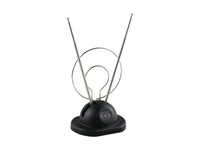 Antena de Conejo Universal con Anillos Metálicos – Alta Recepción HDTV/VHF/UHF