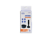 Antena de interior HD con Base Magnética y con Cable Coaxial de 3 Metros
