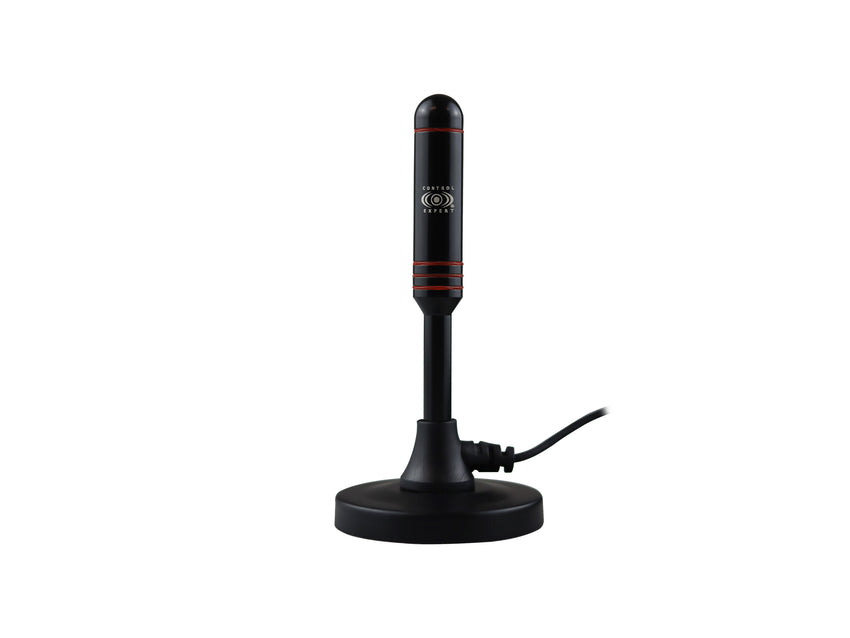 Antena de interior VHF/UHF Compacta – Excelente Recepción con Bajo Perfil y Peso Ligero